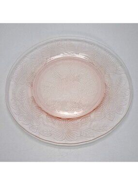 Macbeth-Evans Dogwood Apple Blossom Pink Depression Glass Plate